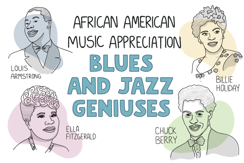 8 GREAT BLACK JAZZ MUSICIANS - AFRICAN AMERICANA - WalterFilm