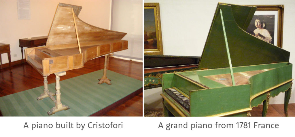 When was the first piano made and who invented the piano? Cristofori was the person who created the first piano.