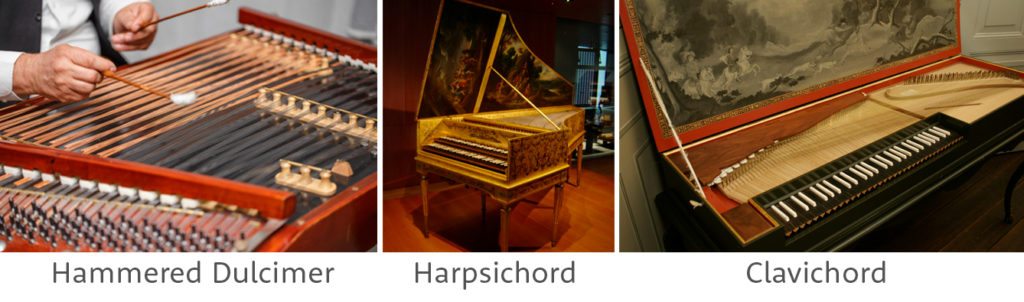Who invented the piano and how was the piano invented? Hammered dulcimer, harpsichord, & clavichord came first.
