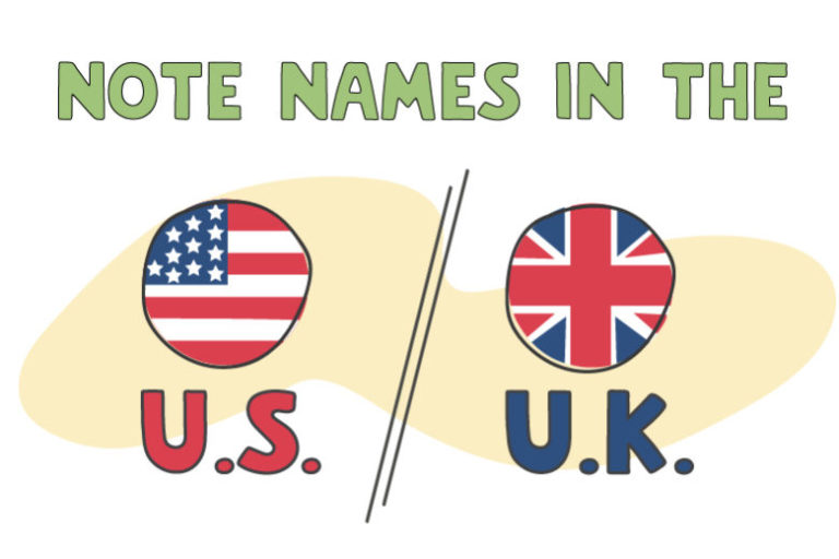 Note names in the US and UK