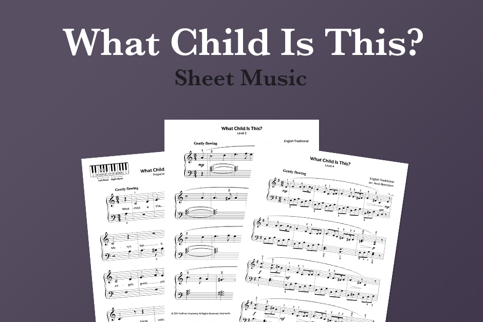 What child is this? Sheet Music