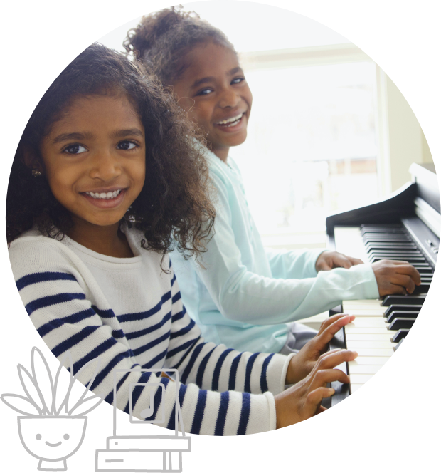 Imagine your kids having so much fun learning piano that they keep coming back to the bench on their own! Our short lessons keep them engaged while guiding them on what to practice, so you don’t have to.