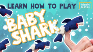 Easy piano songs for beginners: Baby Shark