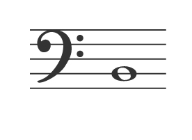 Discover the left hand notes on piano including lines of this clef.