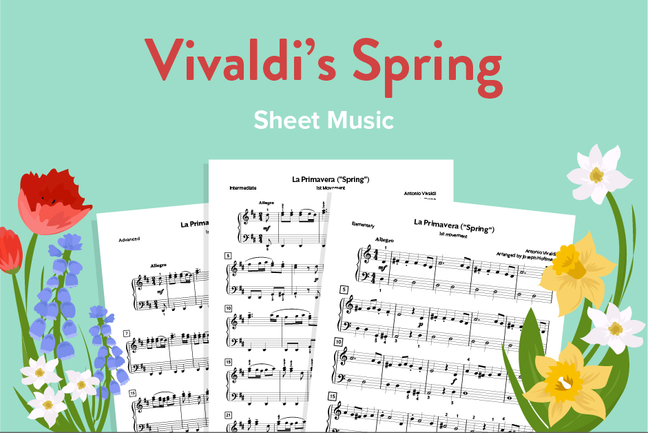 How to Play "Spring" (La Primavera) by Vivaldi - Spring Sheet Music - Easy Piano Tutorial.