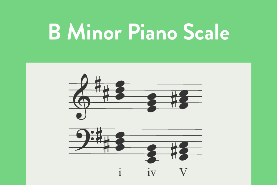 B minor piano scale