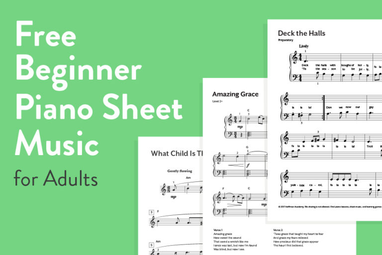 Free Beginner Piano Sheet Music