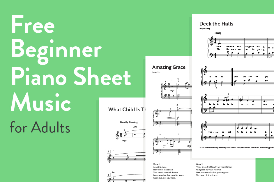 How To Play Piano for Absolute Beginners: Easy Sheet Music with