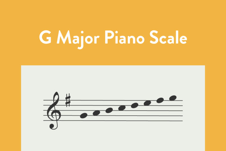 G Major Piano Scale Notes.