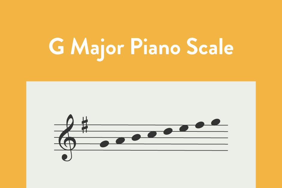 Notes of the G Major Piano Scale.