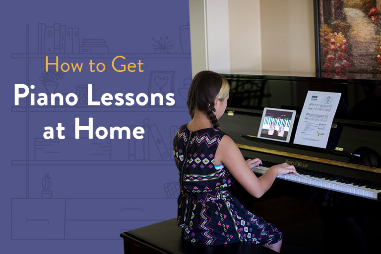 How to get piano lessons at home on your own schedule with Hoffman Academy.