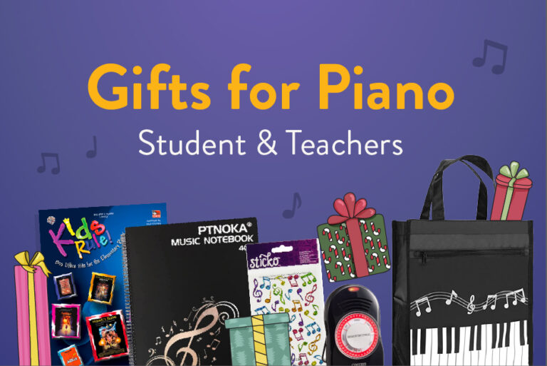 Gifts for piano students and teachers.