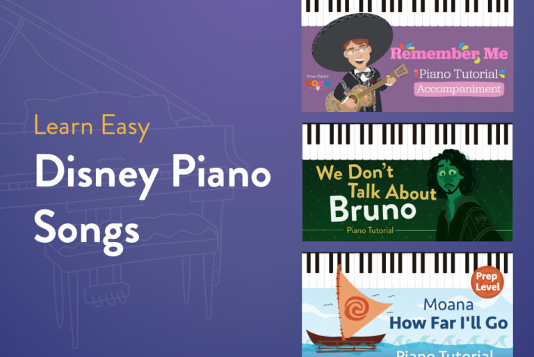 Learn easy Disney piano songs.