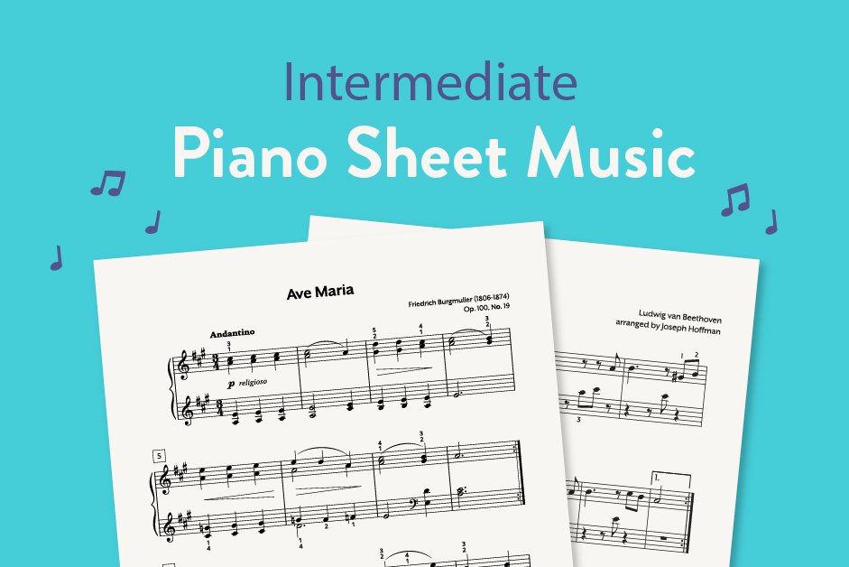 Intermediate piano sheet music from Hoffman Academy - free and premium options.