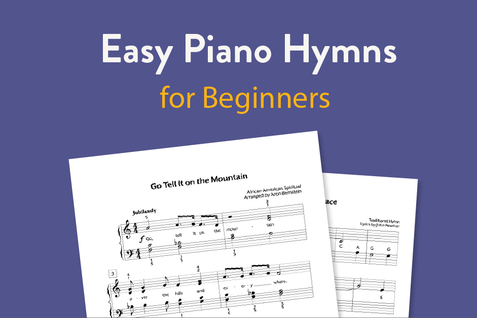 Easy piano hymns for beginners.