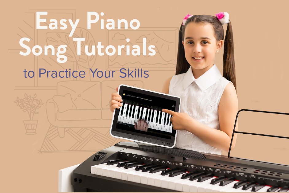 Easy piano song tutorials to practice your skills.