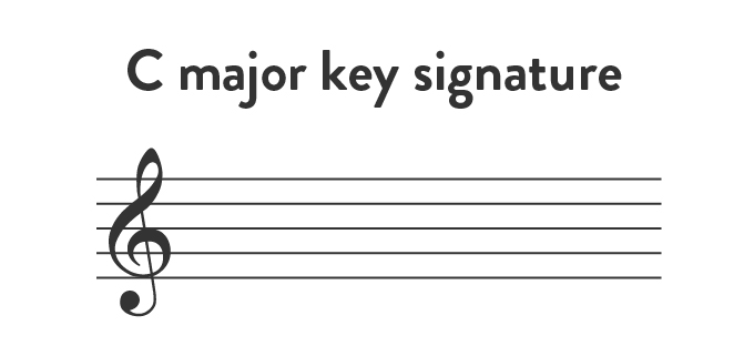 C major key signature