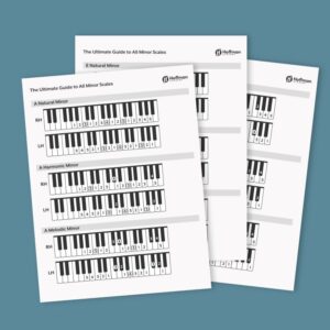 Minor scales fingering guide