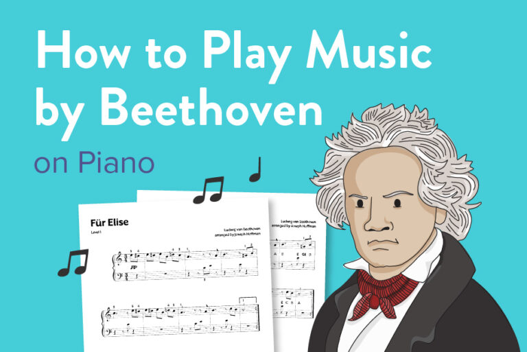 How to play music by Beethoven on piano.