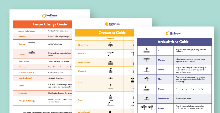 Downloadable Music Education Packet.