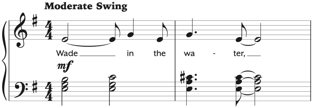 Wade In the Water Easy Piano Arranging