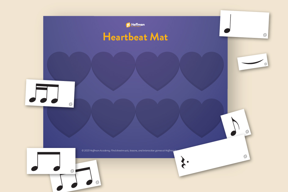 Heartbeat Mat for practicing rhythms.