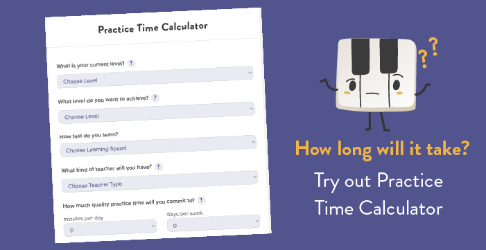 Piano Practice Time Calculator.