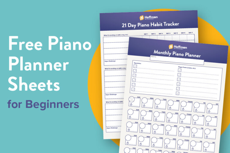 Free Piano Planner Sheets - PDF Downloads.