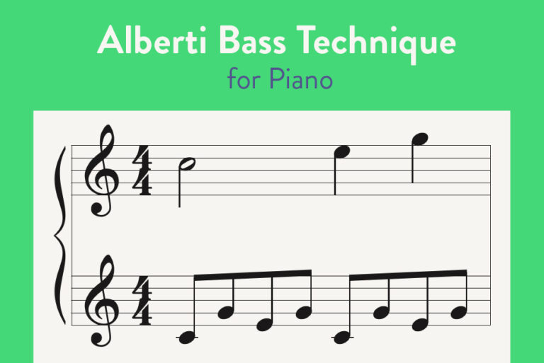 Alberti Bass Technique for Piano