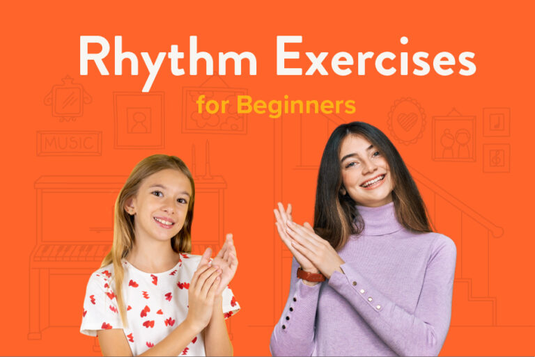 Piano rhythm exercises for beginners.